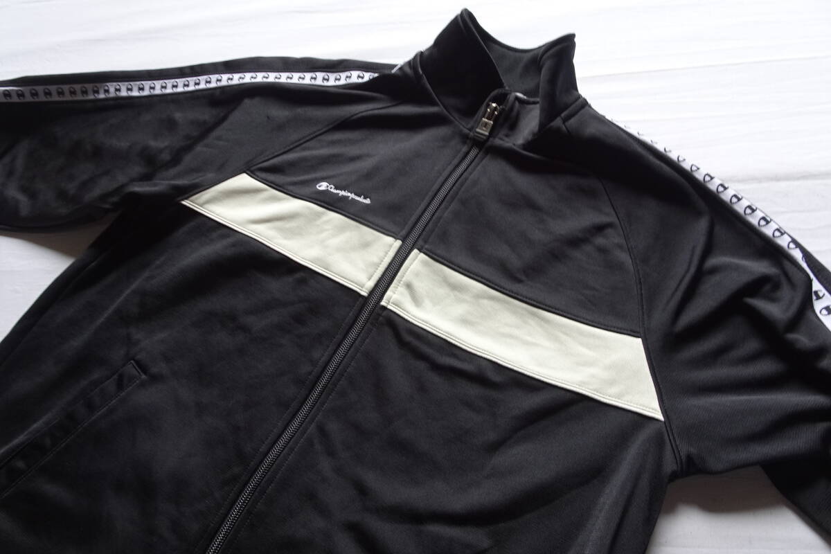 Champion/チャンピオン/スポーツウェア上下セット/ジャージ素材/長袖トラックジャケット/長パンツ/黒/ブラック/サイズ異なる(10/22R7)_画像6