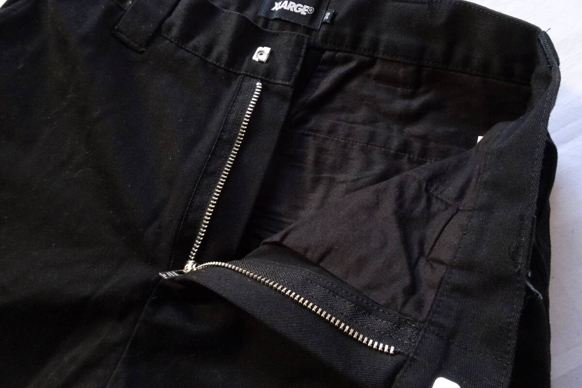 XLARGE/エクストララージ/ペインターパンツ/BOUNTY HUNTER/ジップフライ/ロゴプリント/黒/ブラック/30インチ(10/29R7)_画像6