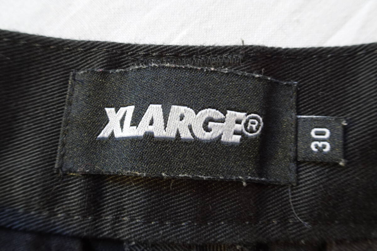XLARGE/エクストララージ/ペインターパンツ/BOUNTY HUNTER/ジップフライ/ロゴプリント/黒/ブラック/30インチ(10/29R7)_画像3