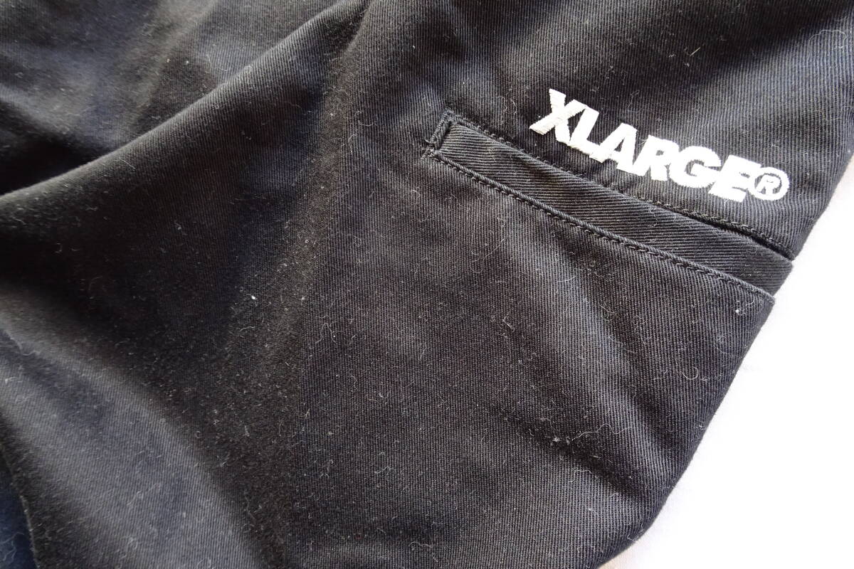 XLARGE/エクストララージ/ペインターパンツ/BOUNTY HUNTER/ジップフライ/ロゴプリント/黒/ブラック/30インチ(10/29R7)_画像9