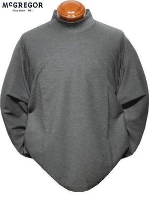 【ダークグレー L】 マックレガー ハイネックカットソー メンズ 111713604 ストレッチ モックネック長袖シャツ ハイネック長袖シャツ_画像3