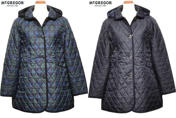 【ネイビー L】 マクレガー レディース ハーフコート 311134601 撥水 中綿入りハーフコート キルティングジャケット キルティングコート_画像3