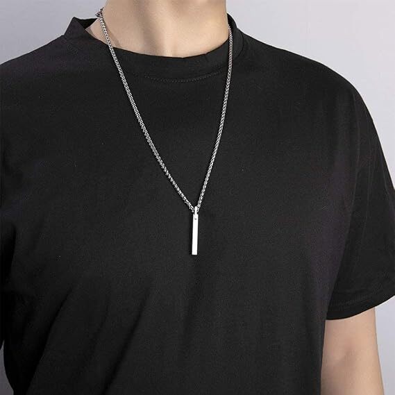 ※クリプトロン　シンプル タングステン スティック ペンダント（質良し、チェーン丈夫）_画像8