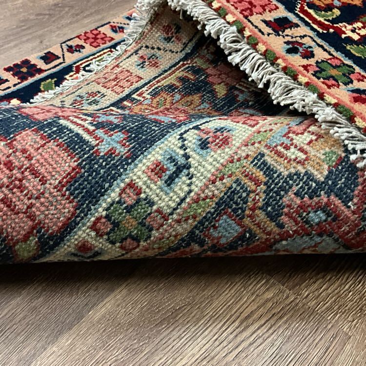 ★空間に彩りを★大型230×165cm インド産 絨毯 ラグ ハンドメイド リビング ダイニング ディスプレイ 店舗 カーペット 02ARSRE251030018E_画像7