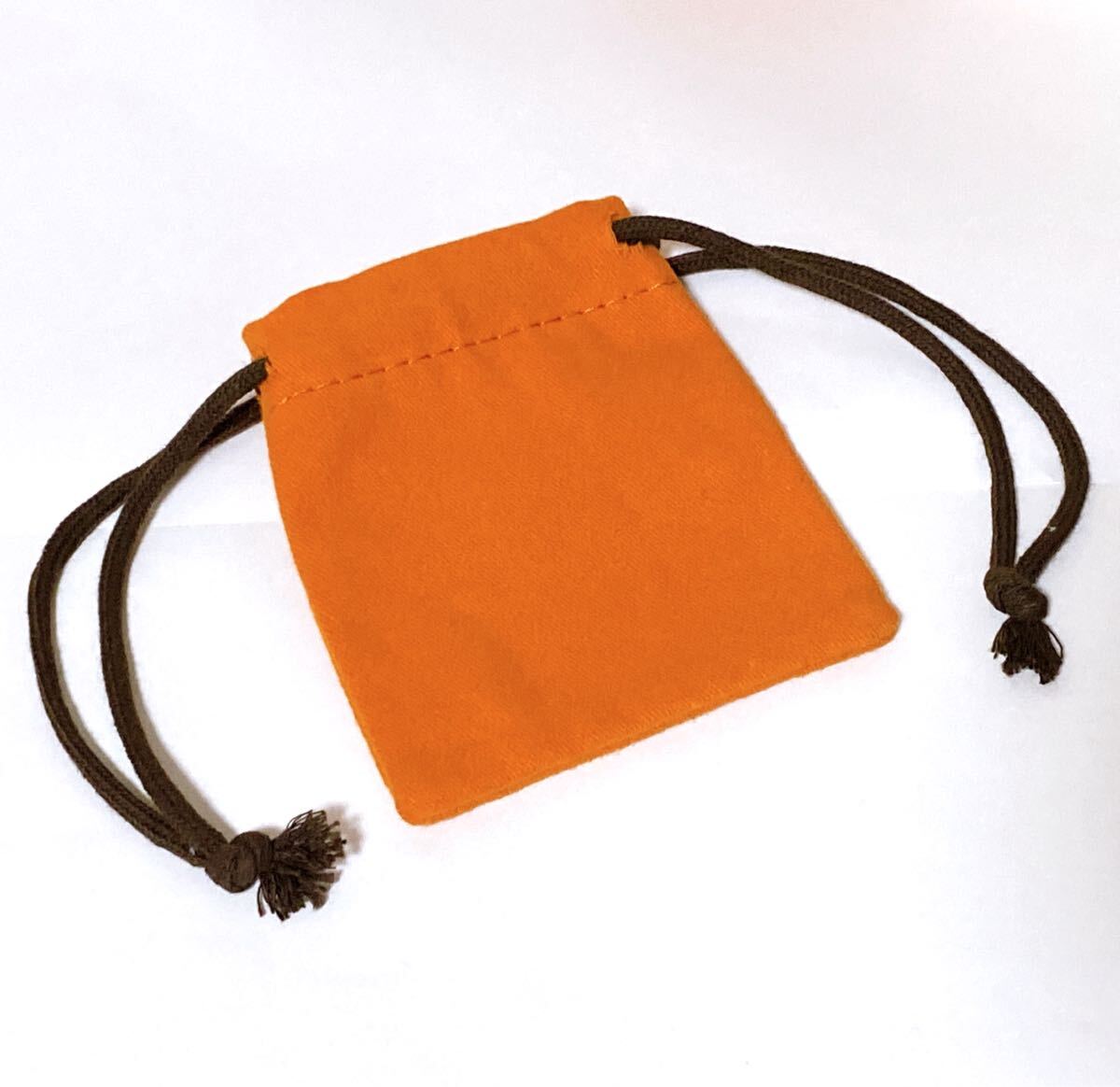 エルメス「HERMES」ショッパーと小物用保存袋 ミニ封筒付き (6123) 正規品 付属品 ブランド紙袋 ショップ袋 巾着袋 布製 折らずに配送_画像3