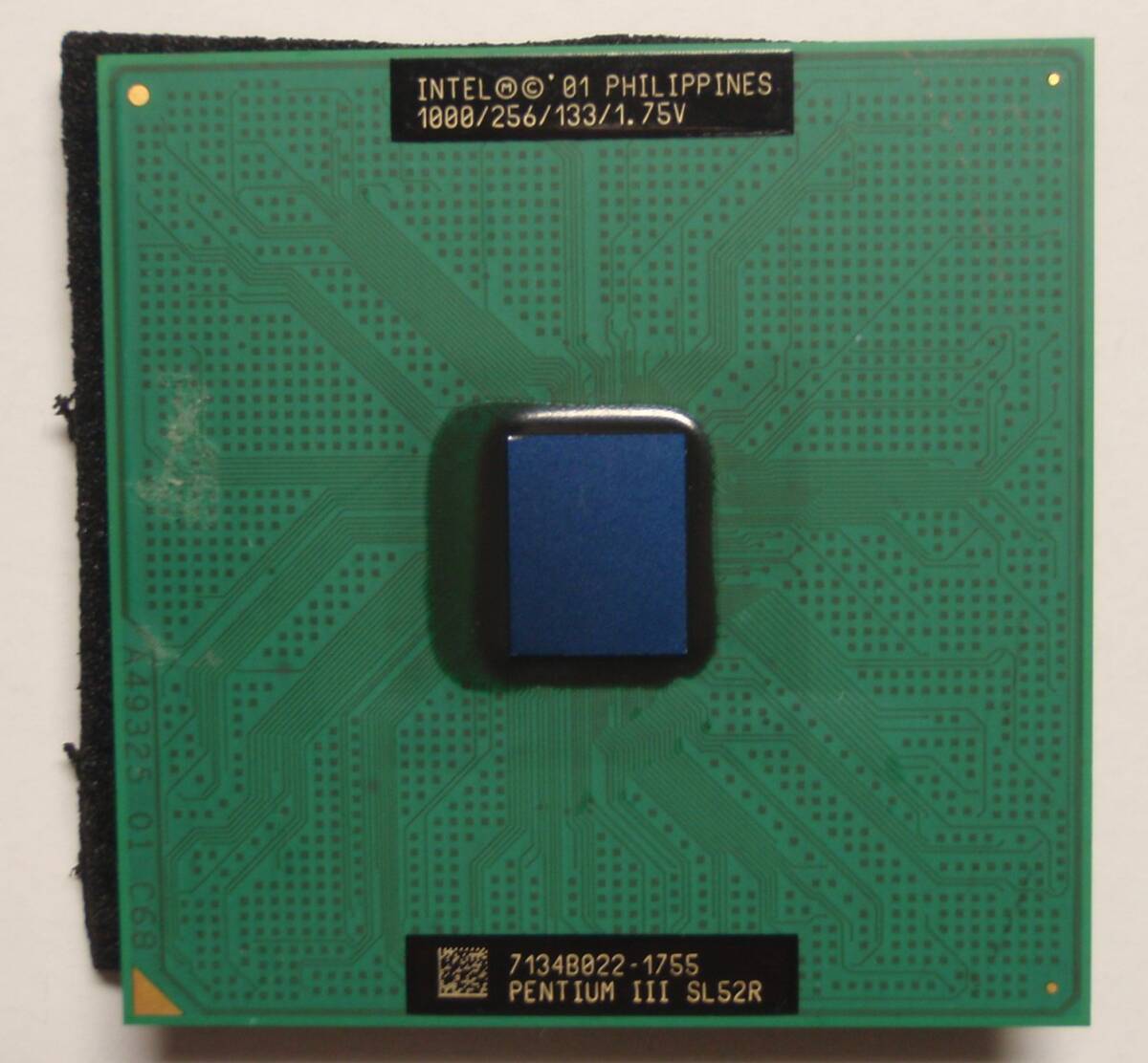 PentiumⅢ 1GHz/FSB133MHz/256KB/Socket370/SL52R/Coppermine_画像1
