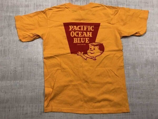 PACIFIC OCEAN BLUE パシフィックオーシャンブルー スーベニア サーフ アンビル anvil 半袖Tシャツ カットソー バックプリント有 YOUTH L_画像3
