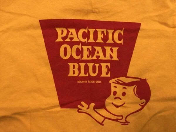 PACIFIC OCEAN BLUE パシフィックオーシャンブルー スーベニア サーフ アンビル anvil 半袖Tシャツ カットソー バックプリント有 YOUTH L_画像4