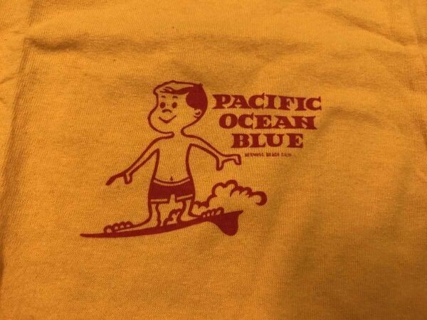 PACIFIC OCEAN BLUE パシフィックオーシャンブルー スーベニア サーフ アンビル anvil 半袖Tシャツ カットソー バックプリント有 YOUTH L_画像9