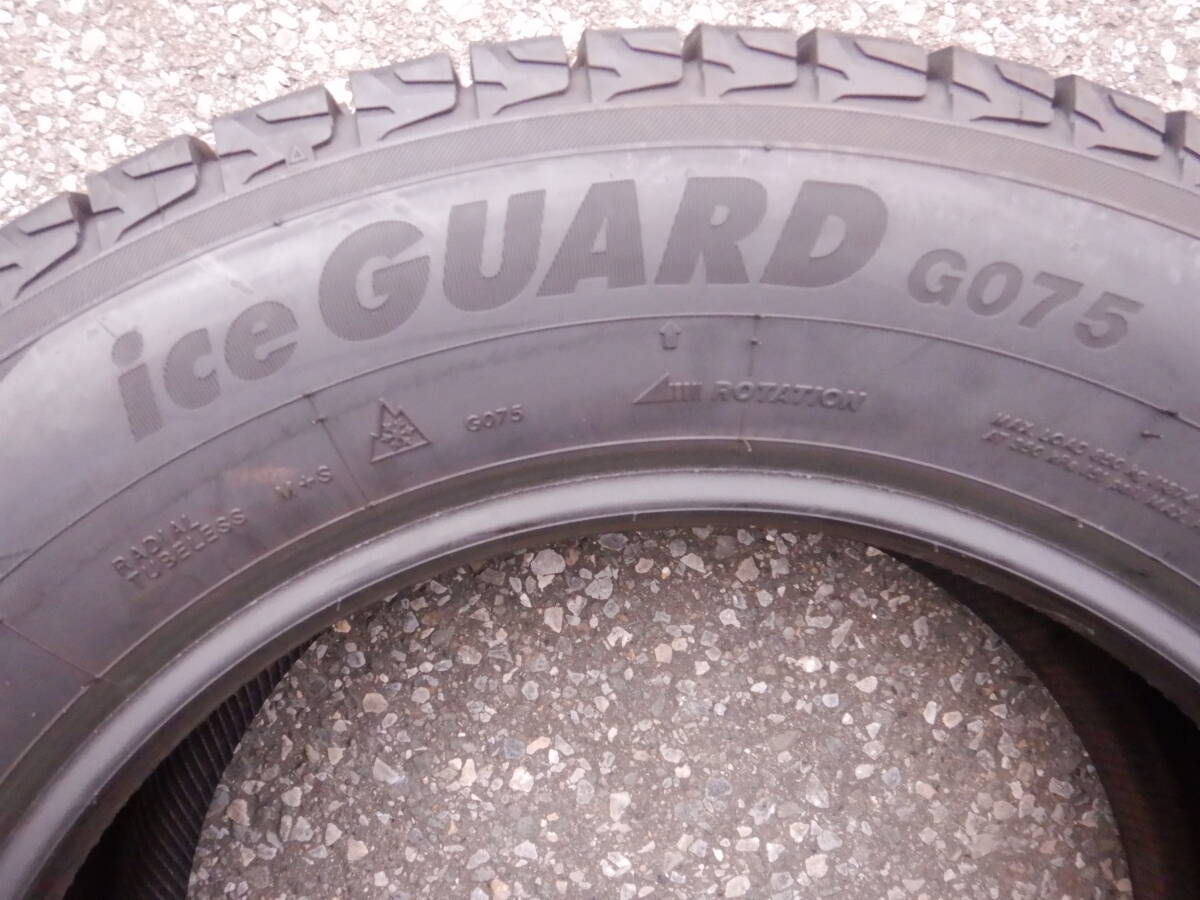 ★YOKOHAMA ice GUARD GO75 スタッドレス★225/65R17 102Q 溝:8部山以上 キズ、 汚れ等あり 2021年 4本 MADE IN THAILAND_画像7