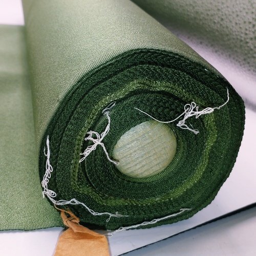 着物 反物 織物 生地 絹100% 三越 和装 和柄 緑 抹茶 モスグリーン YI ABF_画像3