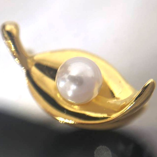 【7894】ミキモト MIKIMOTO インターナショナル トレイ パール付き 小物入れ トレー ブランド 真珠 ジュエリー ジュエリートレイ 可愛い_画像5