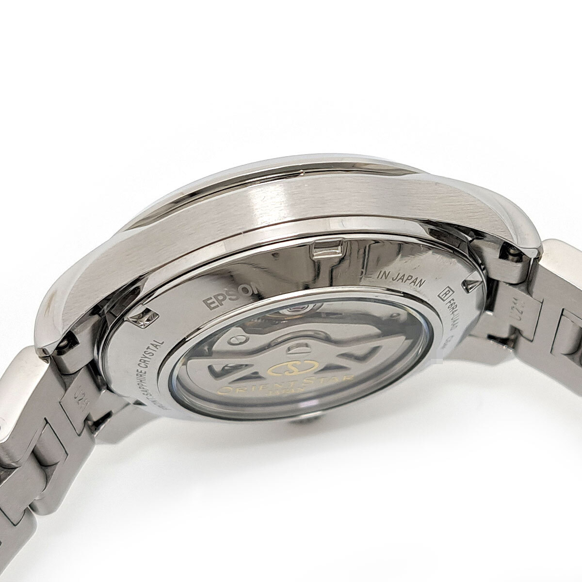 オリエント オリエントスター コンテンポラリー セミスケルトン パワーリザーブ RK-AT0003E 自動巻き ステンレススティール 中古 【時計】_画像8