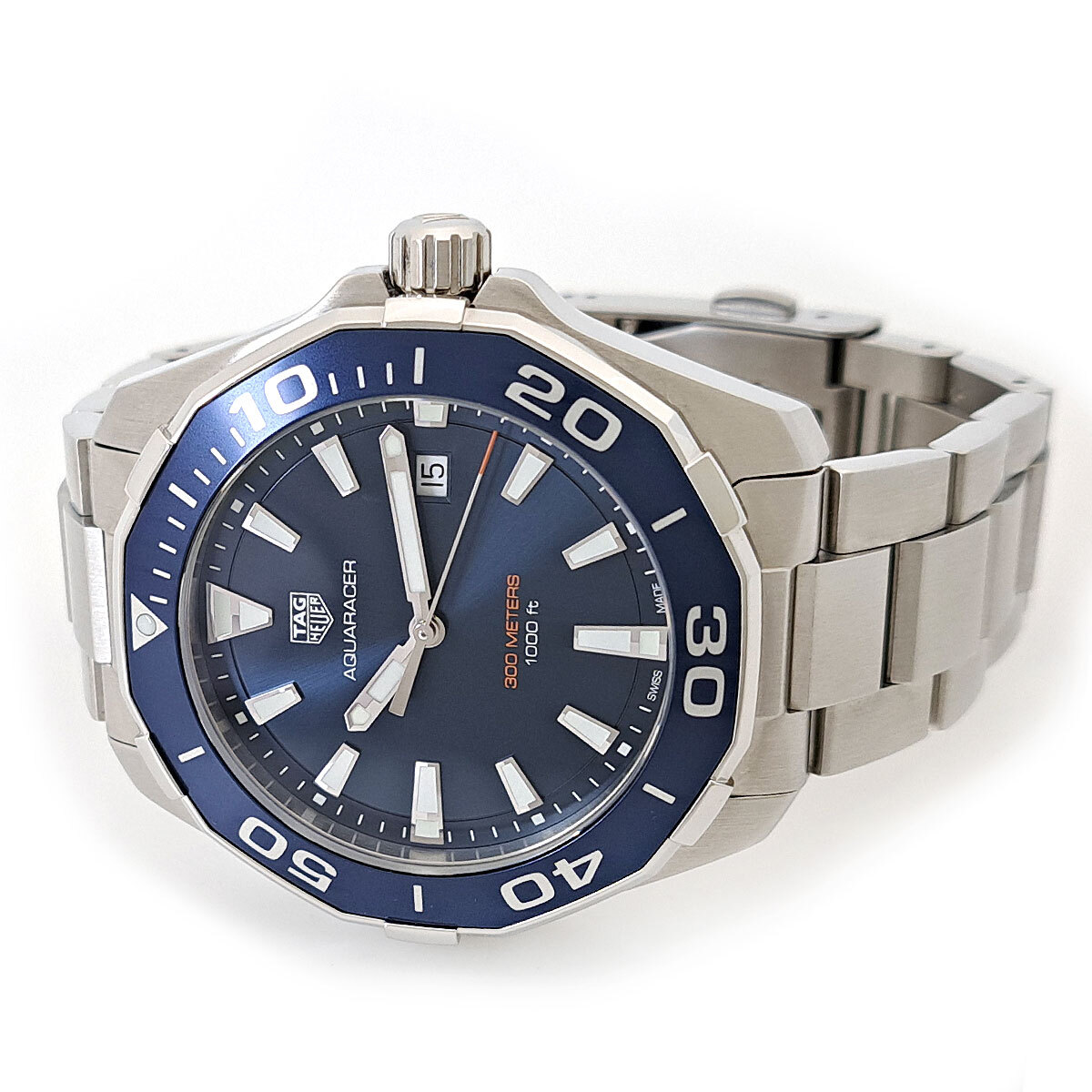 タグホイヤー アクアレーサー WAY101C クオーツ ステンレススティール メンズ TAG HEUER 中古 【時計】_画像2