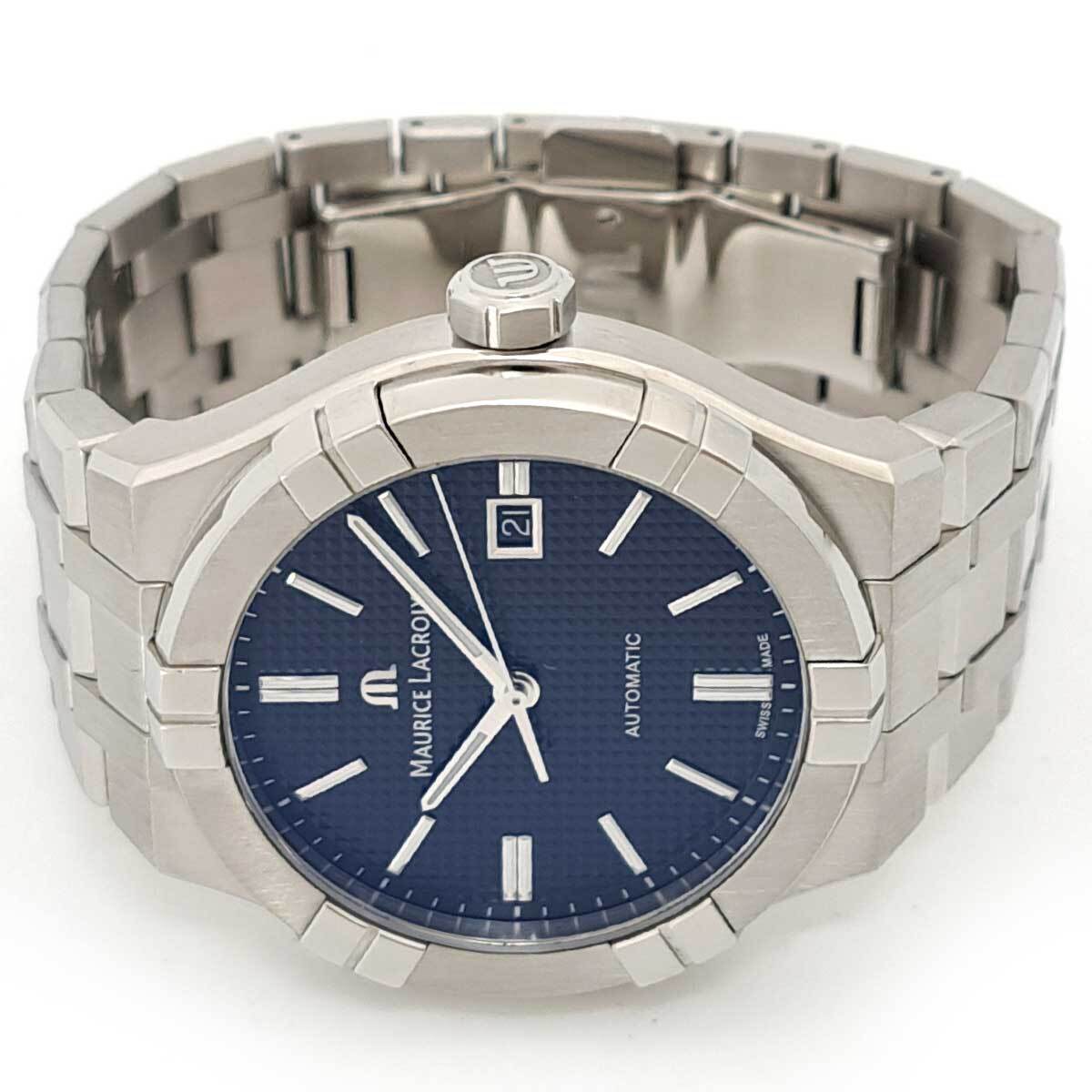 モーリスラクロア アイコン オートマティック AI6008 自動巻き ステンレススティール メンズ MAURICE LACROIX 中古 【時計】_画像2