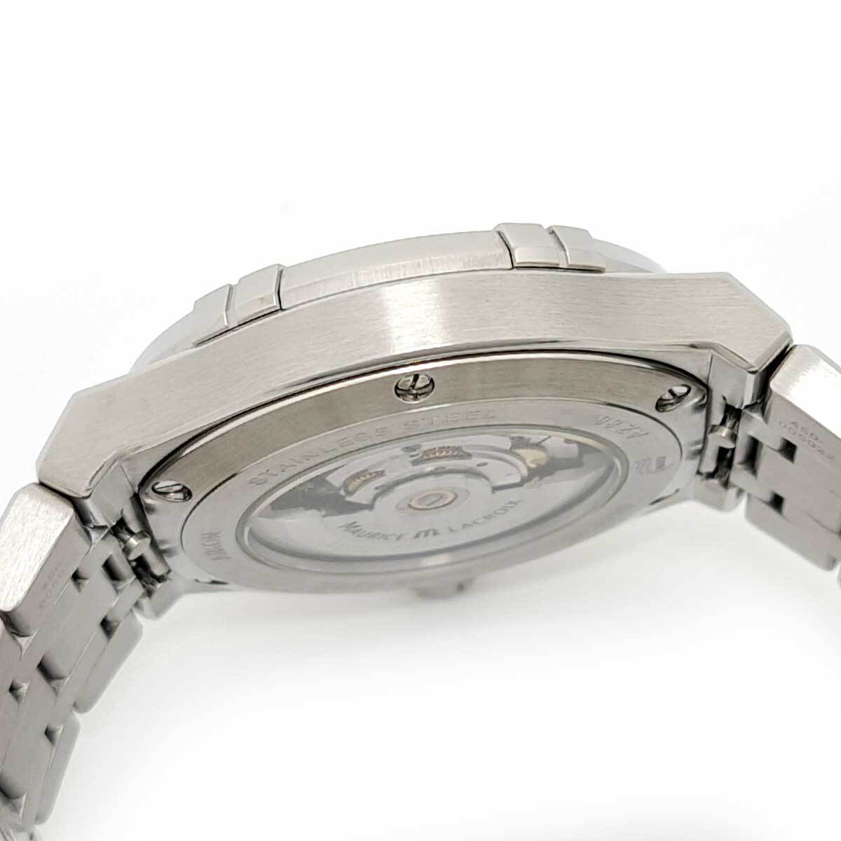 モーリスラクロア アイコン オートマティック AI6008 自動巻き ステンレススティール メンズ MAURICE LACROIX 中古 【時計】_画像6