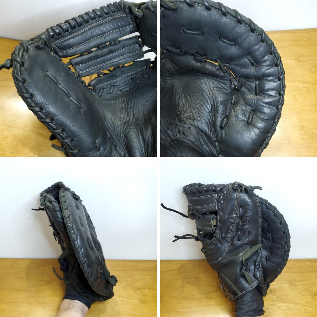 ミズノ MIZUNO 阿部慎之助モデル ダイアモンドアビリティ クロス 限定品 ファーストミット 軟式グローブ_画像4