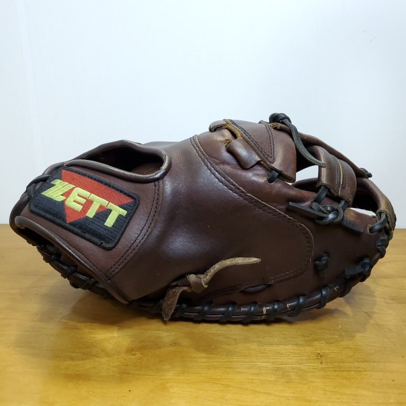 ZETT ゼット 日本製 アクロキャッチ2 旧ラベル キャッチャーミット ソフトボールグローブ_画像6