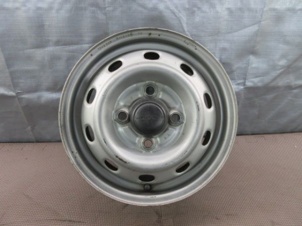 1264 送料無(wú)料☆　オリジナル　スバル純正ホイール　12×4.00B　4H/100　ハブ徑59mm　4本　　サンバーバン　サンバートラック　