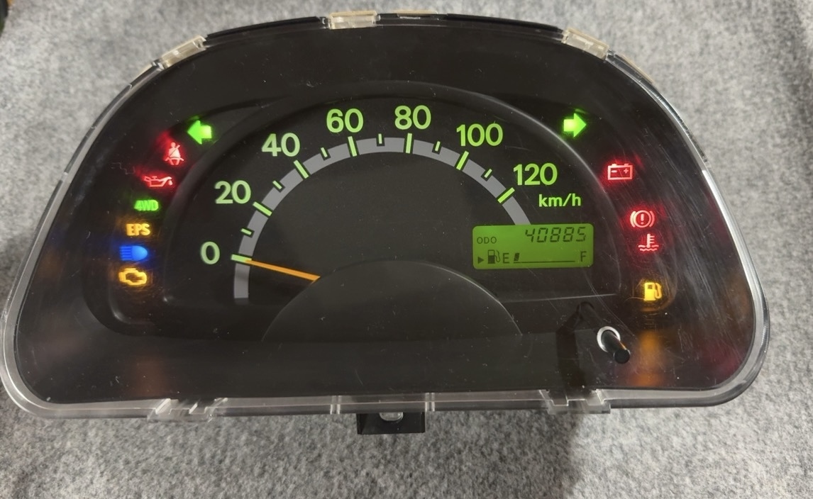 6 完全送料無料! 走行40885キロ 下取り必須 修理済品 キャリィ34100-67H00 67H03 H01 H02 LE-DA63T スクラム LE-DG63T 前期 メーターASSY_画像2