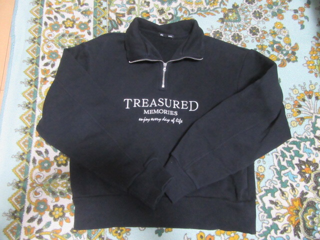 USEDジーユーGUトップス長袖トレーナー裏起毛Mサイズ激安即決10円_画像1