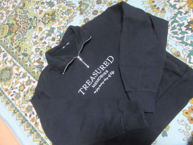 USEDジーユーGUトップス長袖トレーナー裏起毛Mサイズ激安即決10円_画像7