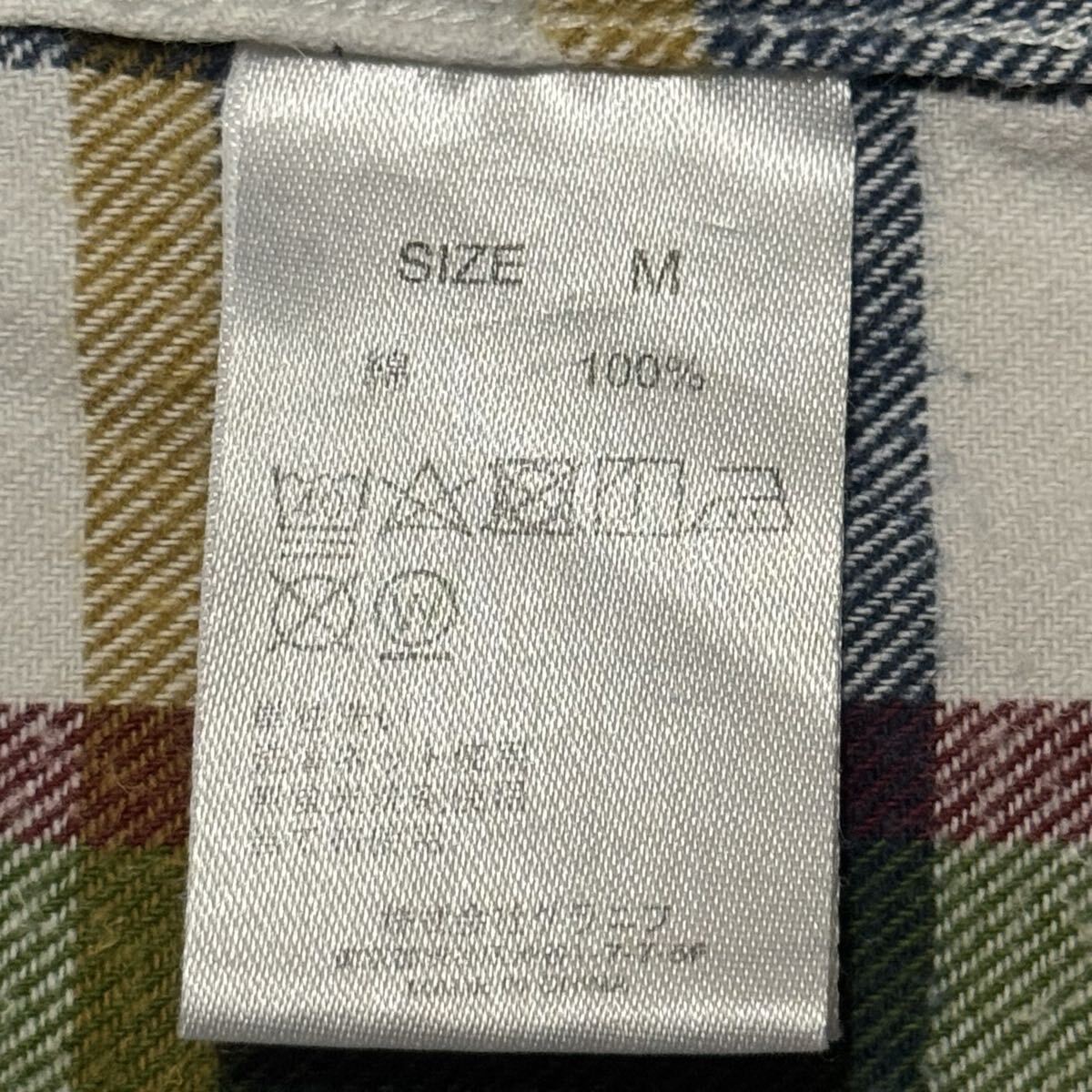 graniph グラニフ 長袖シャツ ネルシャツ チェック M_画像6