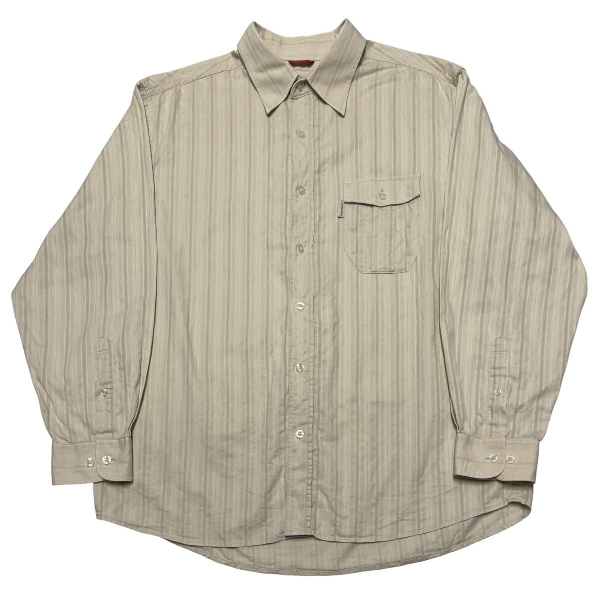 Hush Puppies ハッシュパピー 長袖シャツ ストライプ LL_画像1