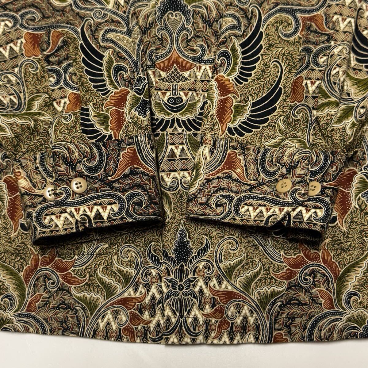 Batik Keris 長袖シャツ バティックシャツ 15 1/2_画像5