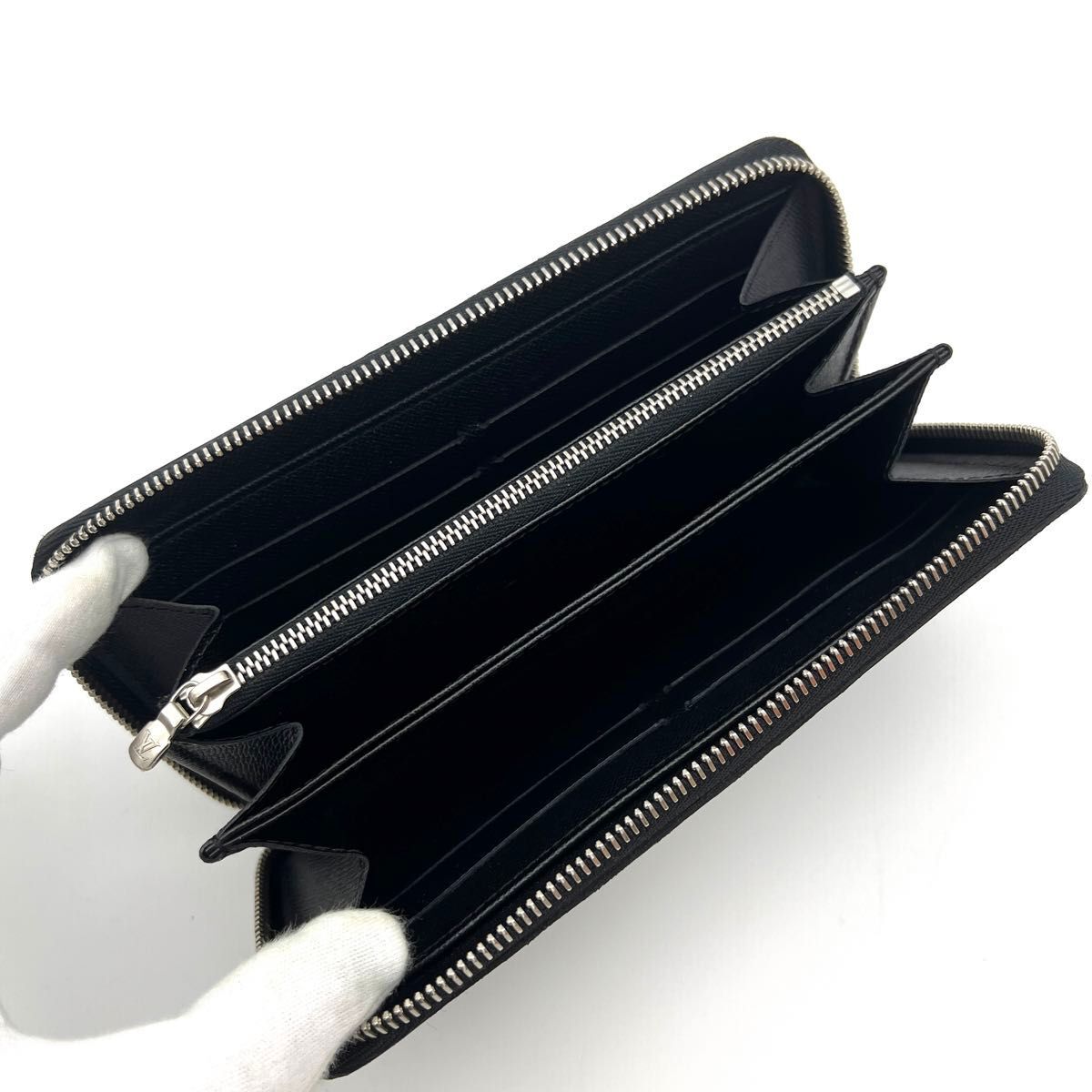 LOUIS VUITTON ルイヴィトン エピ ジッピーウォレット 黒(ブラック) 長財布 A596_画像3