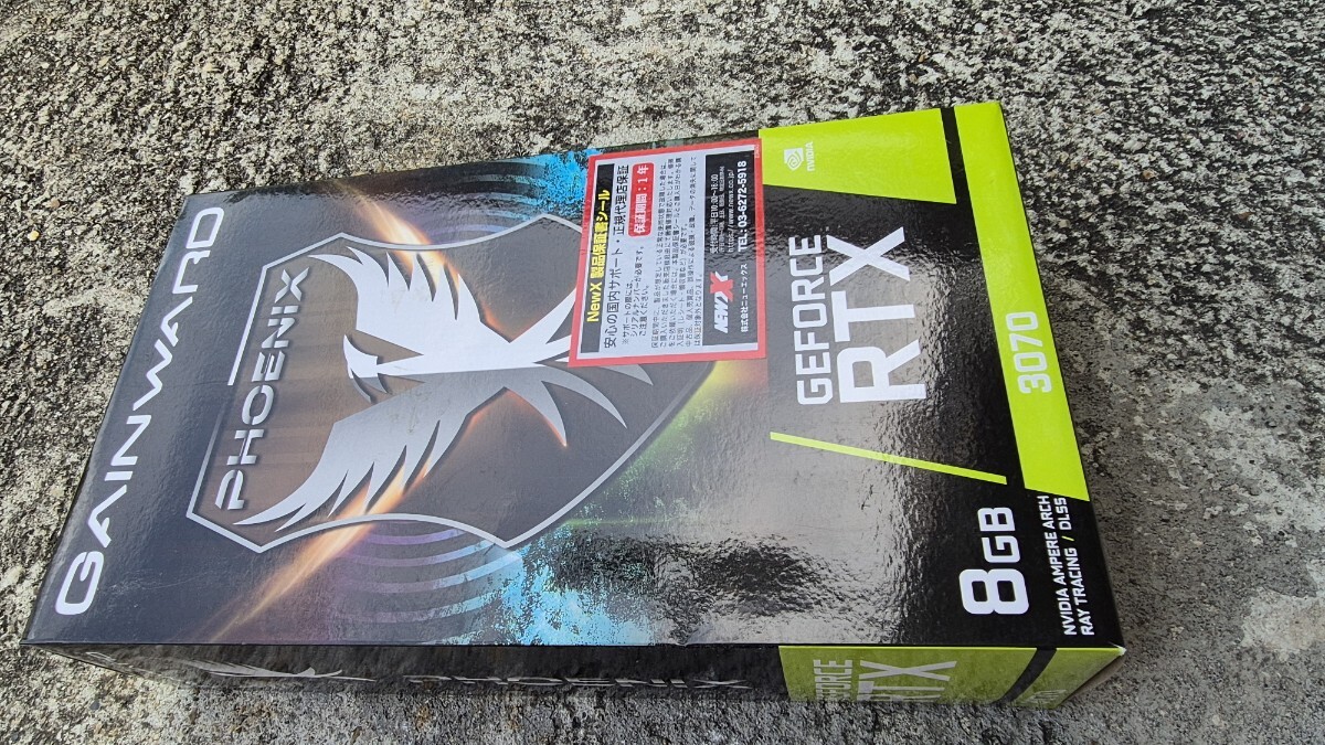 GAINWARD GeForce RTX 3070 PHOENIX 8G V1 LHR グラフィックスボード Ti 元箱付_画像1