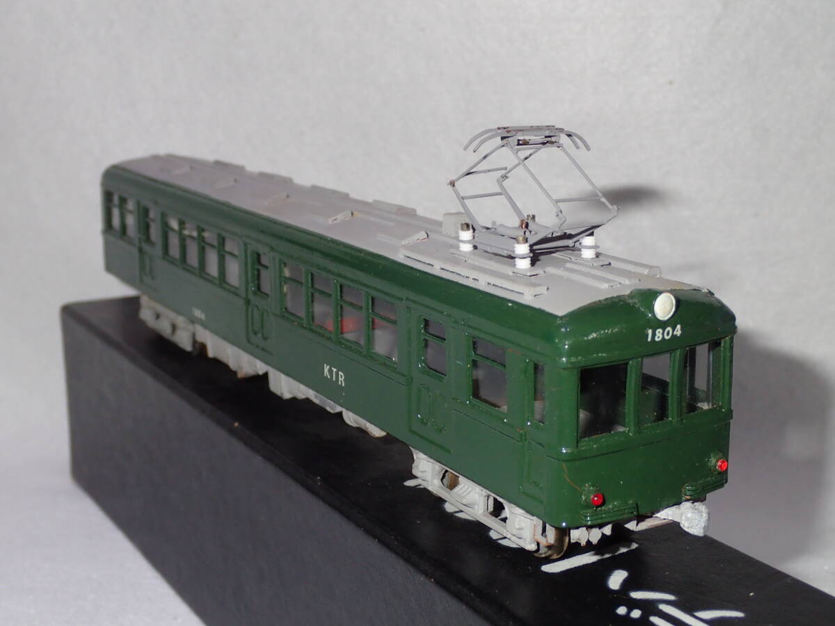 9. 1/80 16.5mm ペ－パ－製 KTRデハ804 塗装済完成ジャンク品の画像7