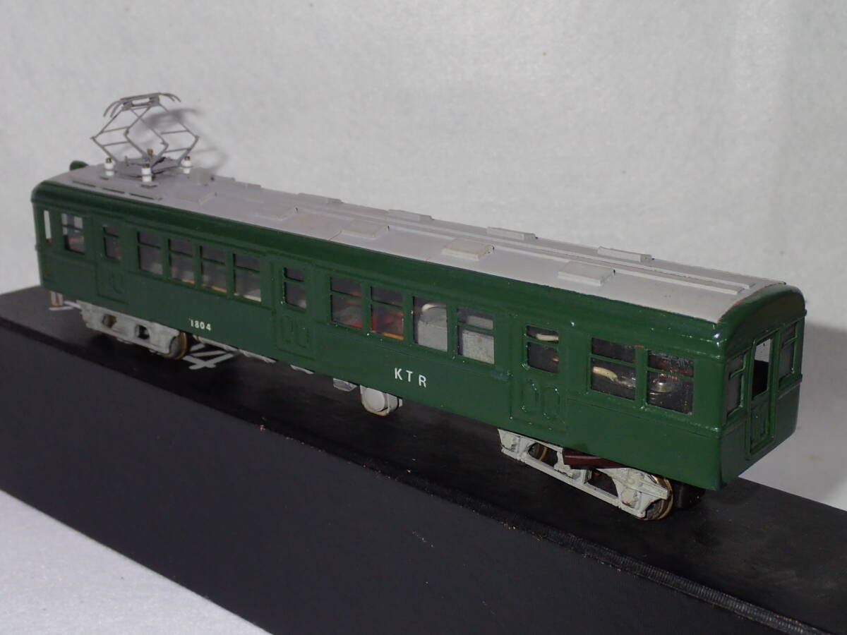 9. 1/80 16.5mm ペ－パ－製 KTRデハ804 塗装済完成ジャンク品の画像9