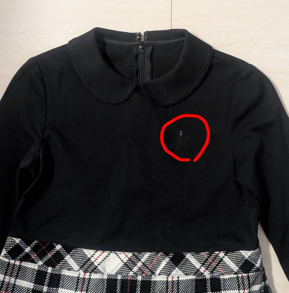 美品　クリーニング済　組曲　長(zhǎng)袖ワンピース　サイズ130?140