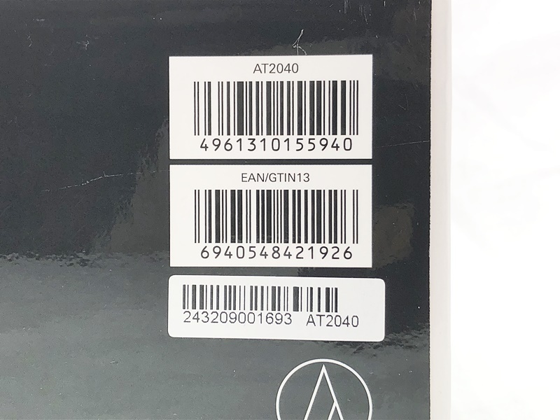 オーディオテクニカ　audio-technica　ハイパーカーディオイドダイナミックマイクロホン AT2040　開封品　同梱OK　1円スタート★S