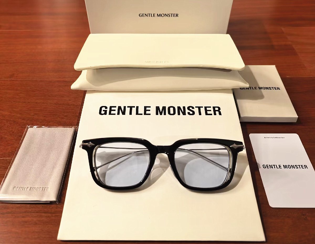 新品未使用※人気モデル*GENTLE MONSTER・ジェントルモンスター BOLD 登坂広臣 BTS 愛用・ブラック・サングラス・ブルー_画像1