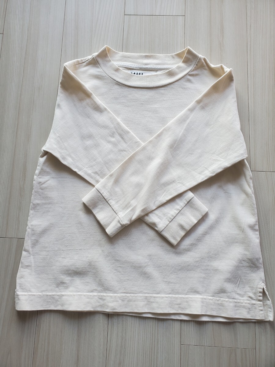 MHL マーガレット・ハウエル カットソー Tシャツ 長袖 白 ホワイト サイズⅡ_画像3