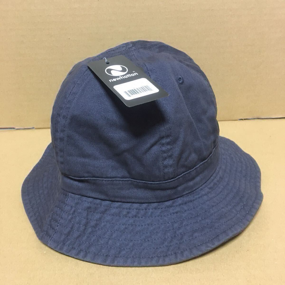 NEWHATTAN ツイルコットン チャコール L/XLサイズ メトロハット ニューハッタン 帽子 木炭色 ダークグレー チャコールグレー グレー 無地★_画像2