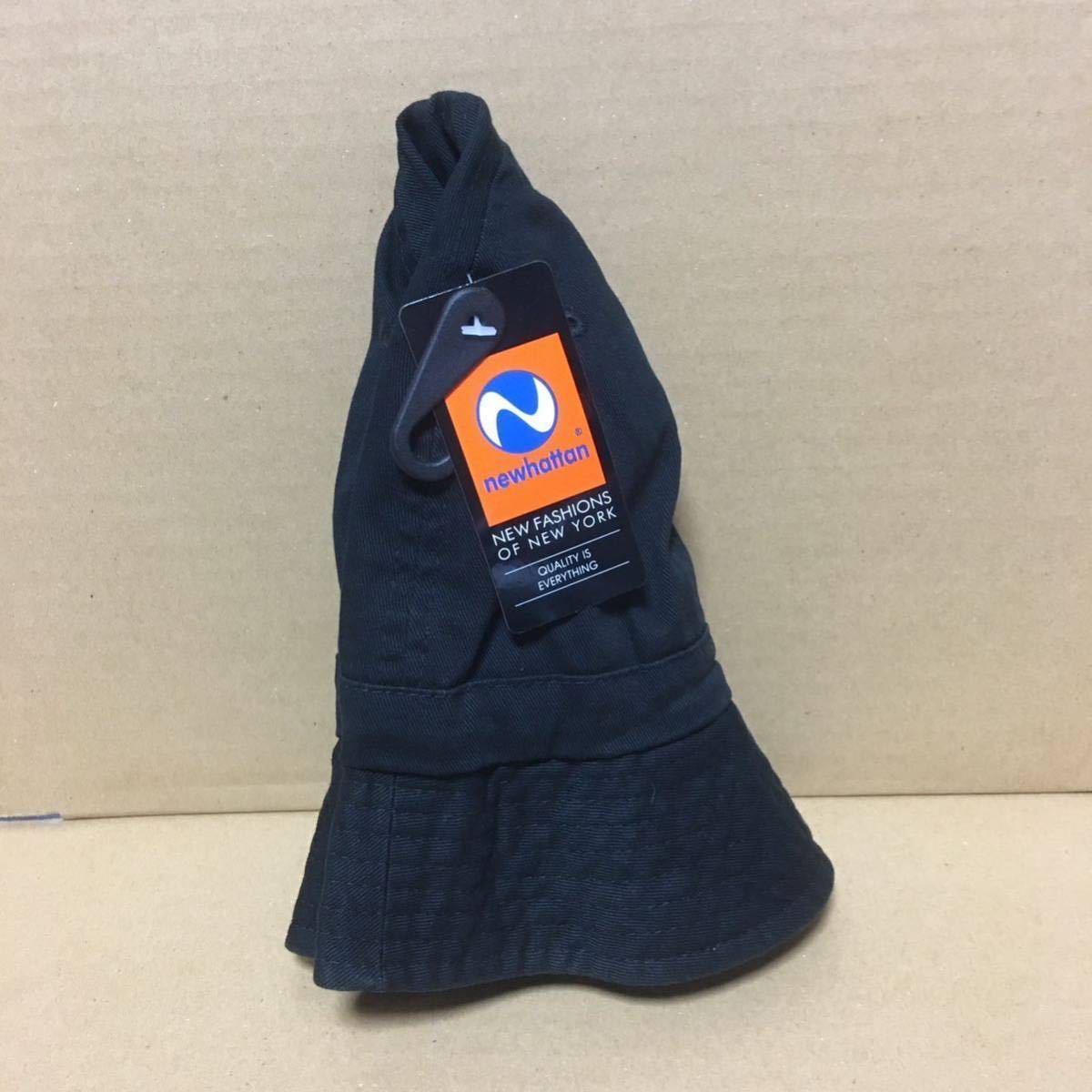 NEWHATTAN ツイルコットン ブラック L/XLサイズ メトロハット ニューハッタン 帽子 黒 BLACK_画像5