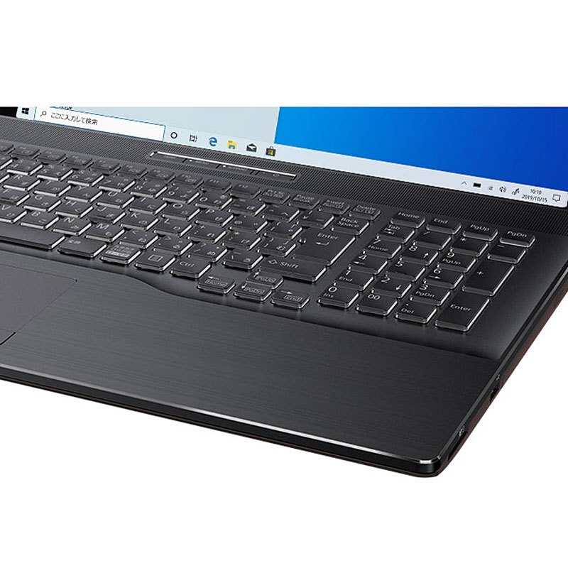 ノートパソコン 富士通 17.3型 LIFEBOOK NH77/H1 Ryzen 7 7730U メモリ8GB SSD512GB DVDマルチ WiFi6E カメラ MS Office 2021 Win11 箱なし_画像3