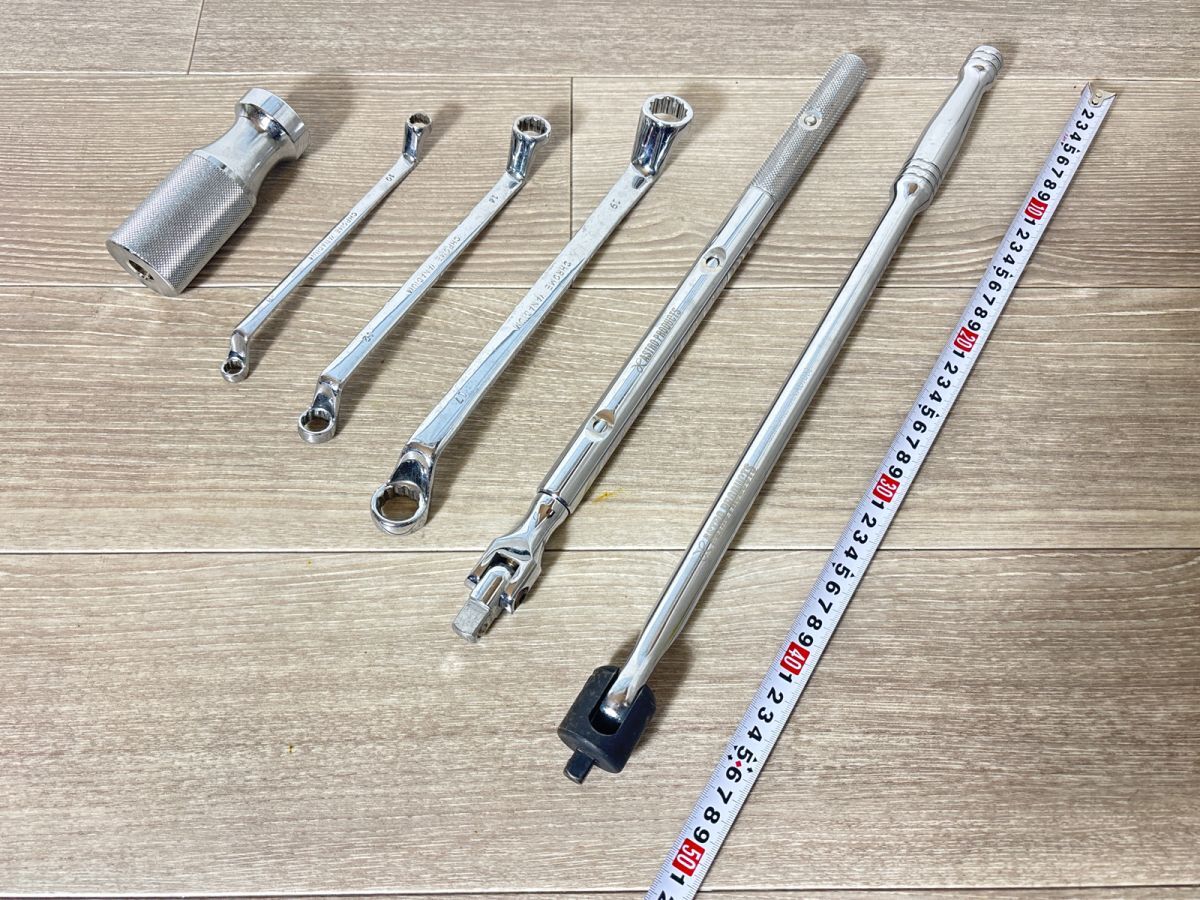 10/017【傷・汚れ有り】ASTRO PRODUCTS ブレーカーバー スピンナーハンドル ラチェット式メガネレンチ その他 まとめ 6点セット_画像2