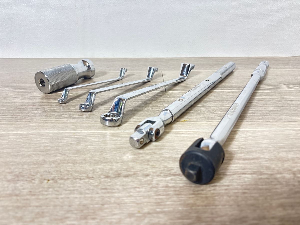 10/017【傷・汚れ有り】ASTRO PRODUCTS ブレーカーバー スピンナーハンドル ラチェット式メガネレンチ その他 まとめ 6点セット_画像3