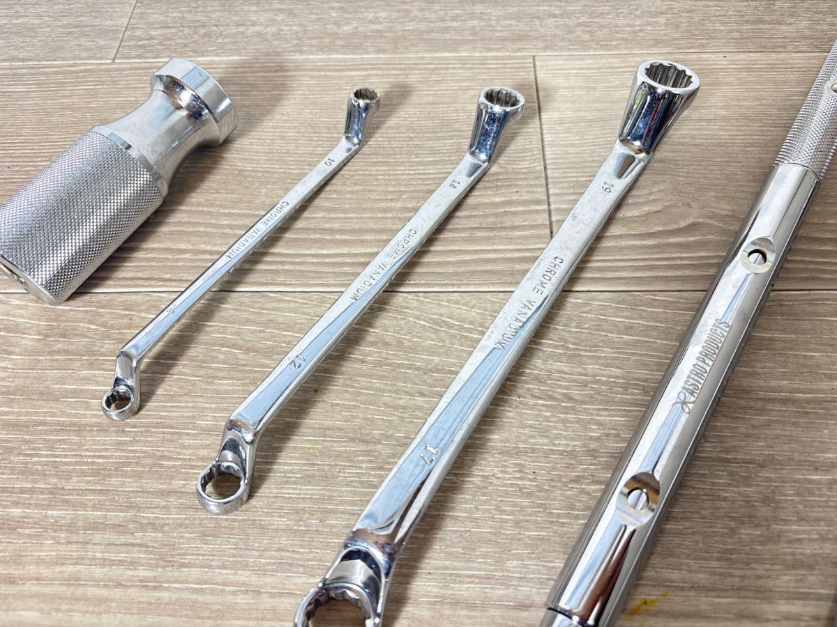 10/017【傷・汚れ有り】ASTRO PRODUCTS ブレーカーバー スピンナーハンドル ラチェット式メガネレンチ その他 まとめ 6点セット_画像4