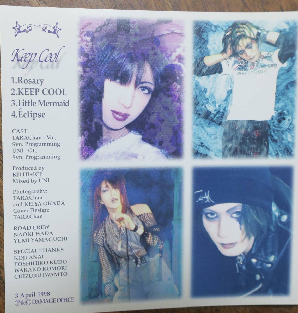 KILHI+ICEキルヒアイスKEEP COOL[検]V系JELSOMENA/TARAChanタラちゃんRosaryユニUNI/CD/EIS-003Little Mermaid/Eclipse/Digital Rock_画像4