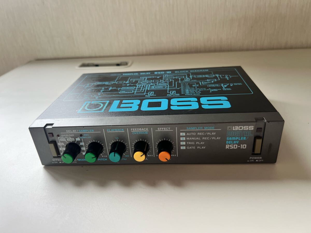 BOSS RSD-10 DIGITAL SAMPLER DELAY ボス デジタル サンプラー ディレイ ハーフラック ジャンク品　現状販売（10204）_画像2