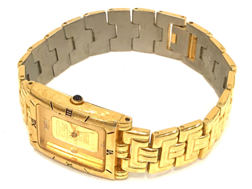 クレディスイス クォーツ 腕時計 ペアウォッチ FK-928-C / FK-929-C 未稼働品 スクエアフェイス 計2点 セット_画像4