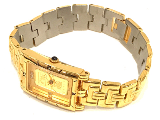 クレディスイス クォーツ 腕時計 ペアウォッチ FK-928-C / FK-929-C 未稼働品 スクエアフェイス 計2点 セット_画像7