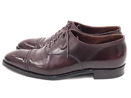 クロケット＆ジョーンズ 6 1/2 D ストレートチップ レザー シューズ ドレスシューズ 革靴 メンズ CROCKETT&JONES_画像3