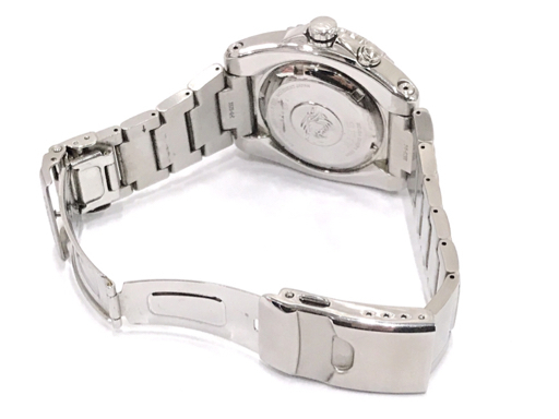 1円 セイコー キネティック ダイバーズ 200m 5M62-0BL0 腕時計 ネイビー文字盤 デイト メンズ SEIKO 未稼働品_画像6