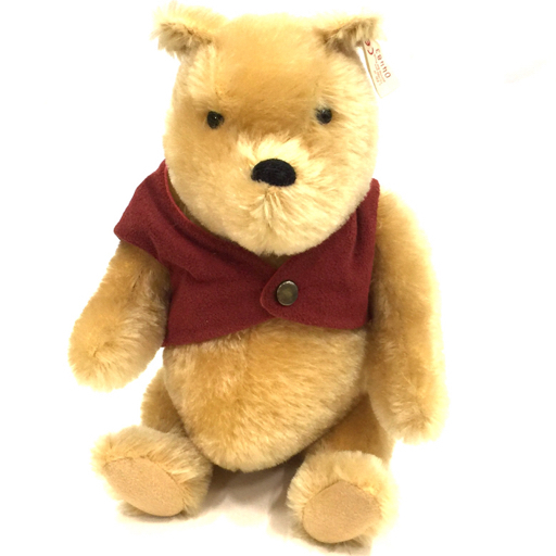 シュタイフ 651489 04483/10000 テディベア くまのプーさん プーさん 全長約28.5cm クマ ぬいぐるみ Steiff 現状品_画像1